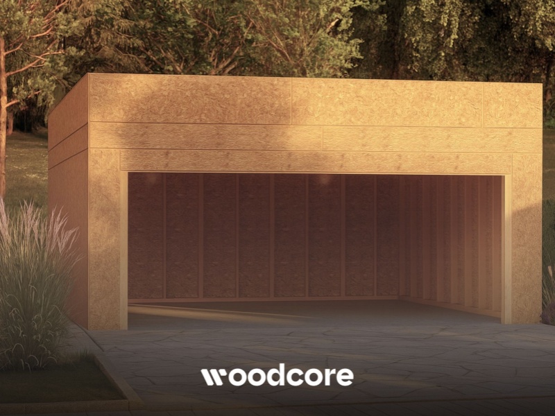 projekt woodcore Garaż Basic G2
