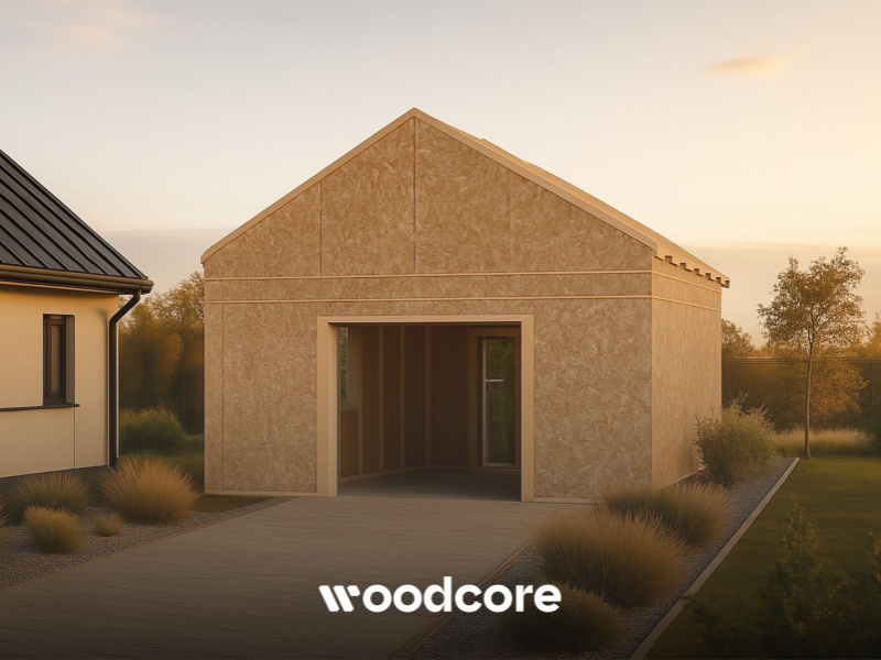 projekt woodcore Garaż Max G1