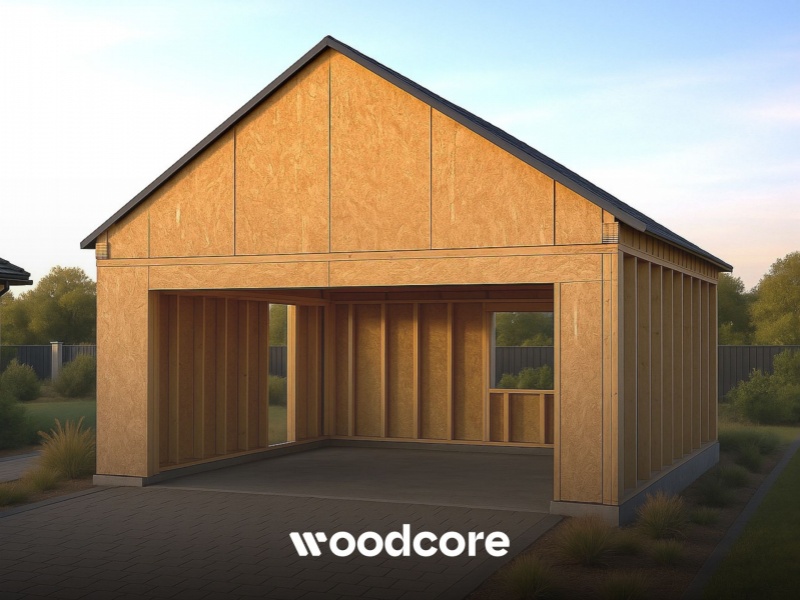 projekt woodcore Garaż Max G2