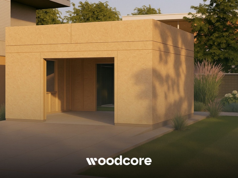 projekt woodcore Garaż Work G1